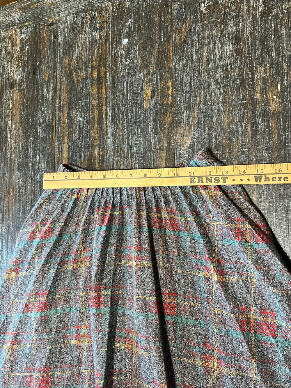 Vintage Graff California Ware Plaid A-Line Skirt Set in Multicolor Tweed - Picture 10 of 11